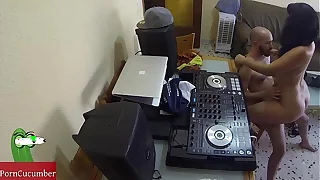 Dj fucking and scratching in the presiding officer with a hidden cam spying my hot gf